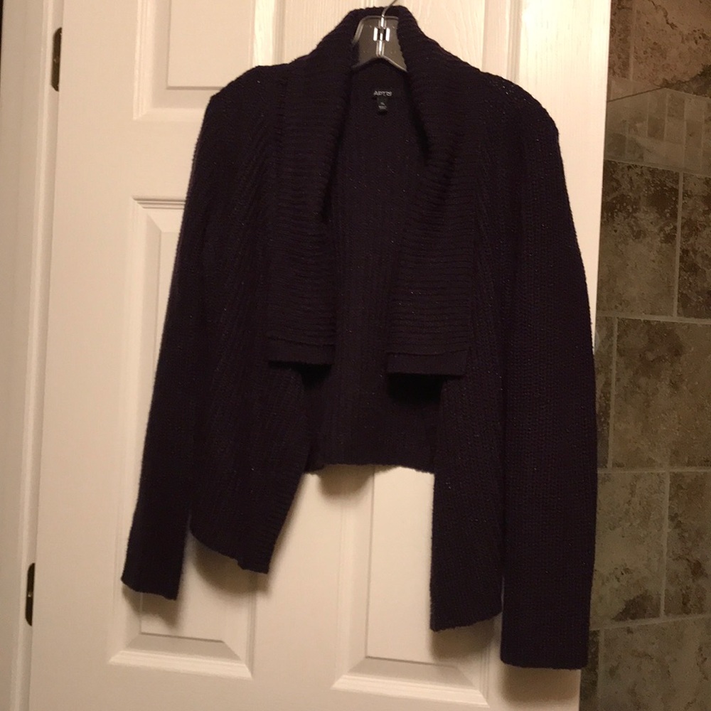 Cute and festive mulberry colored sweater